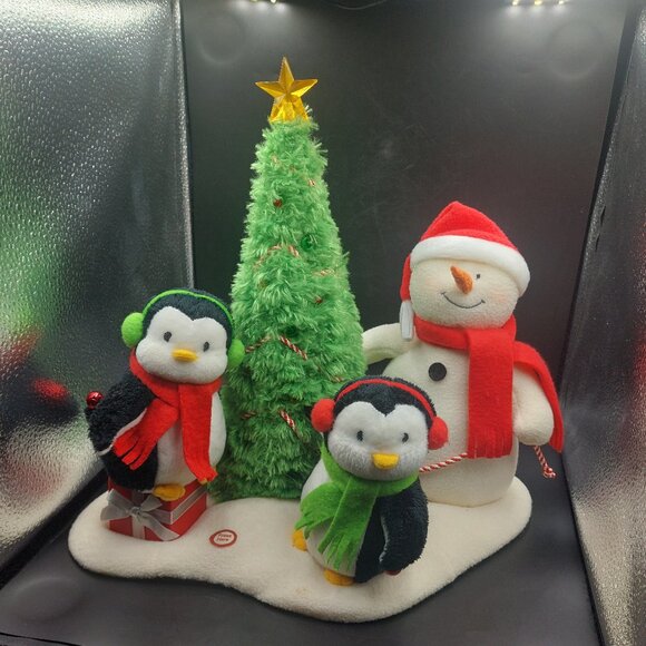 2006 Hallmark Jingle Pals Very Merry Trio Snowman Penguins Plush 12" NOT Working - Picture 1 of 6